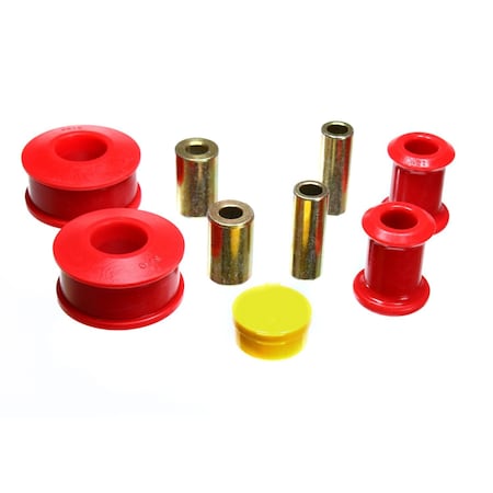 Energy Suspension Control Arm Bushing, Red; Polyurethane; Includes Upper and Lower Bushings 15.3117R