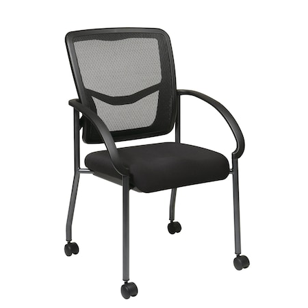 Office Star Products ProGrid Back Visitors Chair, Coal 85640-30