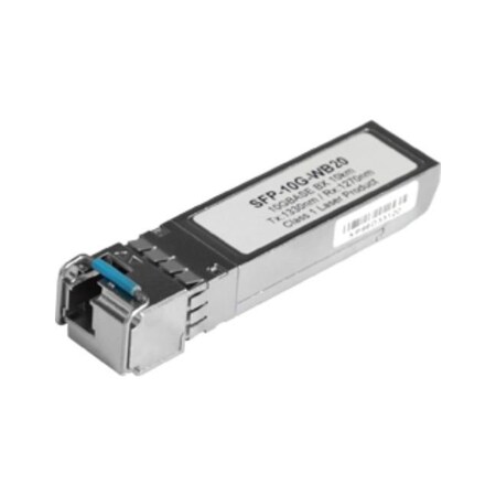 Antaira 10G Fiber SFP+ Transceiver WDM-B, Single Mode 20Km / LC / TX:1330nm RX:1270nm SFP-10G-WB20