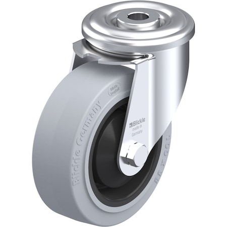 Blickle Kingpin Swivel Cstr, Solid Rbr, 4", 330 lb. LER-POEV 100KA-SG