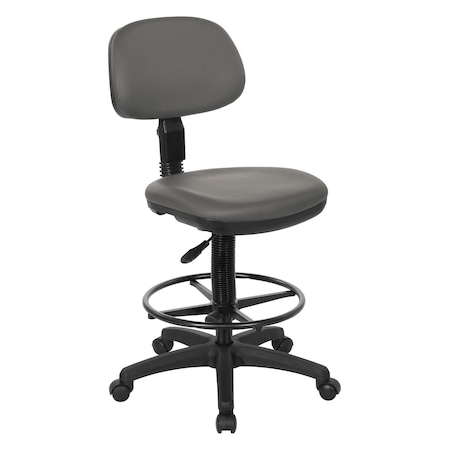 Office Star Products DC Series Sculptured Seat & Back Custom Fabric Drafting Chair, Dillon Steel DC517V-R112