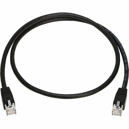 Eaton Tripp Lite Series Cat8 40G Snagless SSTP Ethernet Cable RJ45 M/M, PoE, Black, 3 ft. 0.9 m N272-F03-BK