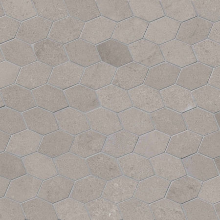 Msi Lilly Pad SAMPLE Honed Limestone Blend Mesh-Mounted Mosaic Floor And Wall Tile ZOR-MD-0353-SAM