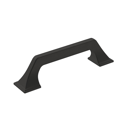 Amerock Exceed 3-3/4 in 96 mm Center-to-Center Matte Black Cabinet Pull BP36881FB