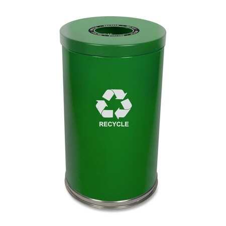 Witt Industries 23 gal Round Green, Metal 18RTGN-1H