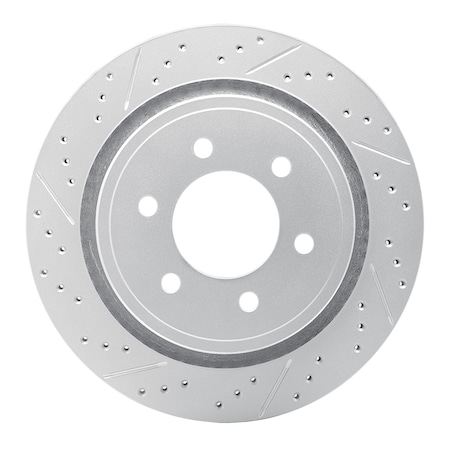 Dynamic Friction Co DFC Geoperformance Rotor - Drilled and Slotted 830-54220L