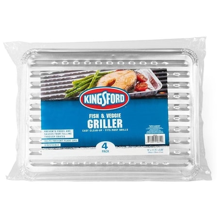 Kingsford 6119994300 Veg and Fish Grill Pan, Aluminum BBP0490