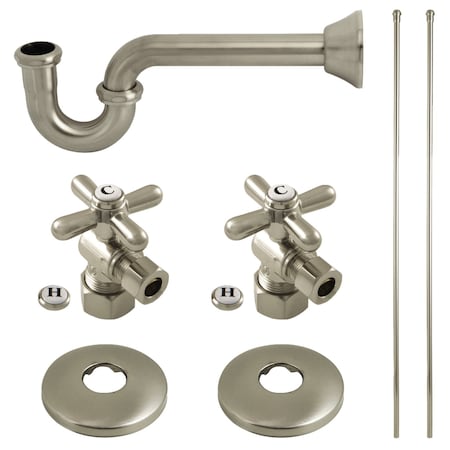 Kingston Brass Plumbing Supply Kit Combo, Brushed Nickel KPK308