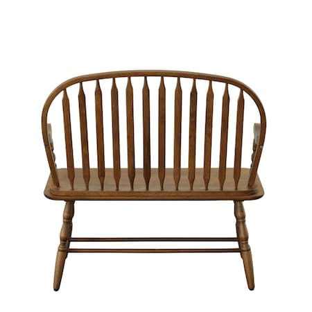 Homeroots 44in Oak Solid Wood Bench 733252
