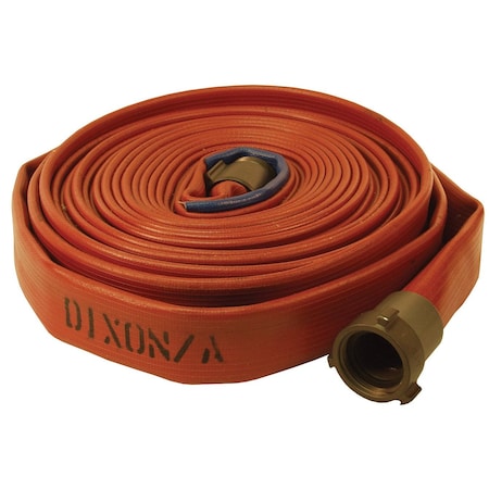Dixon Nitrile Fire Hose, AL NST 1.5", 50ft, 500lb H515R50RAF
