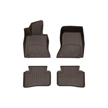 Weathertech Cocoa, Front and Rear FloorLiner HP 471741-1-2IM
