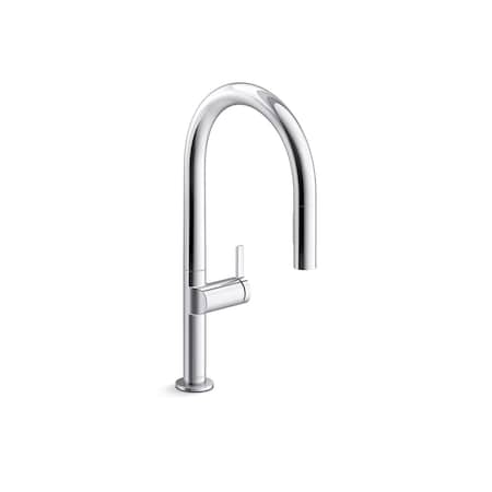 Kohler Components Touchless pull-down kitchen sink faucet with two-function sprayhead 28270-RT2-CP