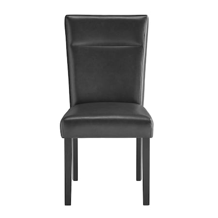 Global Furniture Usa Contemporary D87 Blanche Charcoal Dining Chair Kit Of 2 D87DC-BLANCHE CHARCOAL-KIT OF 2