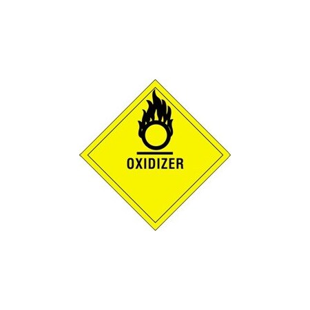 Bubblefast 4 x 4'' - ''Oxidizer'' Labels BFDL5820
