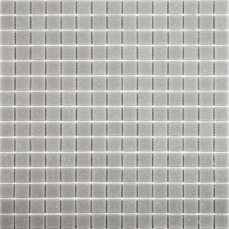 Apollo Tile Dune 12 in. x 12 in. Glossy Ice Gray Glass Mosaic Wall and Floor Tile 20 sq. ft./case, 20PK APLSA88GR702A