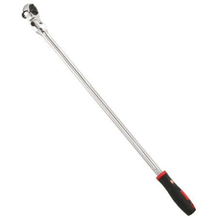 Genius Tools 1/2inDr. 72-tooth reversible flex-head ratchet w/ comfort grip handle 440mml 484464S
