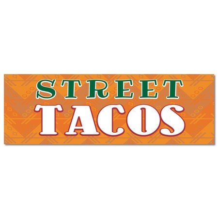 Signmission Street Tacos, 24 Inch, Banner B-72-30425