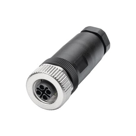 Siemens power M12 cable connector PRO for PSP9230PoE with axial cable outlet 6GK1907-0DC00-6AA4