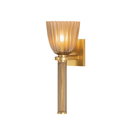 Hudson Valley Lighting Columbus 1 Light Wall Sconce in Aged Brass Finish 5231-AGB