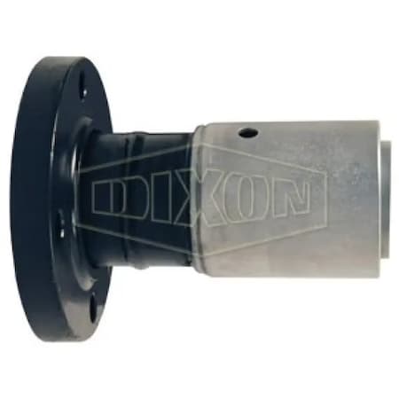 Dixon Holedall External Swage Floating Flange, 4 ID x 4-45/64 to 4-52/64 OD in, Carbon Steel, Domestic 64P2LJ15
