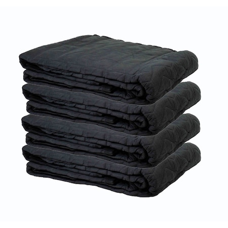 Mytee Products Sound Dampening Blanket 96in x 80in, Black, Woven Cotton/Polyester, 4PK MB-SB-1x4