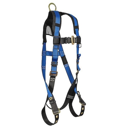 Falltech Full Body Harness, Black/Blue, Steel, Vest 7016BSM