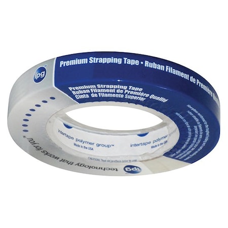 Strapping Tape 1-Roll of .70in x 60.1 Yds Intertape Premium Reinforced 9715