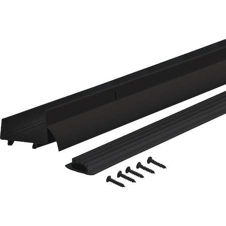 M-D Building Products Building Products 2.25'' W. x 1.375'' H. x 36'' L. Aluminum Black Door Bottom 11823