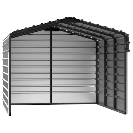 Arrow Storage Products 10 x 15 x 7 ft Eggshell Steel Carport with 3 Wall Kits CPH101507ECL3