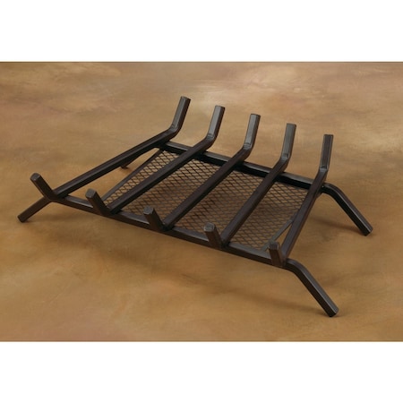 Home Impressions 24'' Steel Fireplace Grate with Ember Screen FG-1014