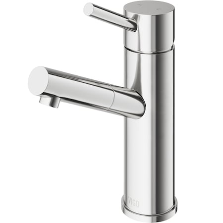 Vigo Noma Single Handle Single-Hole Bathroom Faucet in Brushed Nickel VG01009BN
