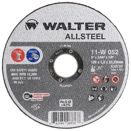 Walter Flap Discs, 5" dia., PK10 06A502