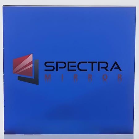Spectra Mirror 12''X24'', 1/8'' Thick, Dark Blue Acrylic Color Mirror. Sizes Cut Nominal +/-1/8'' 3M2424F1224