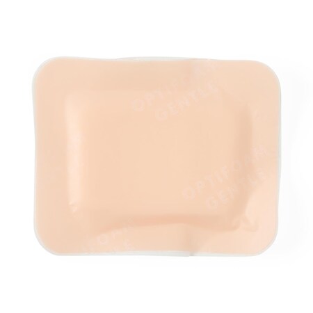 Medline Optifoam Gentle Foam Wound Dressing w Silicone Adhesive Border, 1.6in x 2in, 10PK MSC20162EPZ