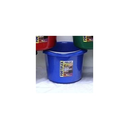 Fortex Fortiflex 1304840 Utility Pail, Fortalloy Rubber HDPE, Blue N400-8 BLUE