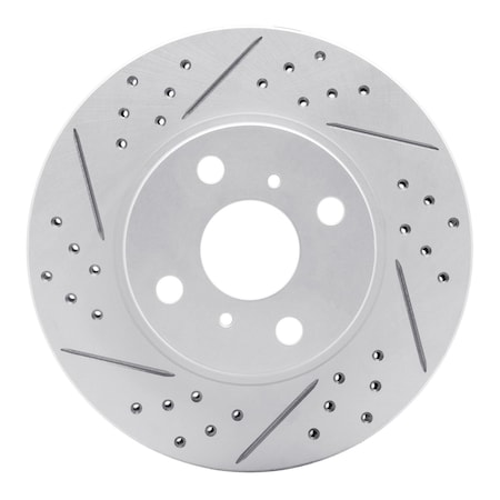 Dynamic Friction Co DFC Geoperformance Rotor - Drilled and Slotted 830-76078L