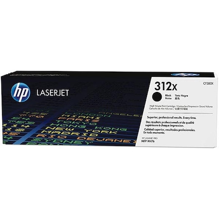 Hp 312X Black Original LaserJet Toner Cartridge, 4,400 Yield CF380X