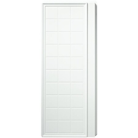 Sterling Ensemble Shower End Wall Set, 72-1/2 in L, 34 in W, Vikrell, High-Gloss, Alcove Installation, White 72105100-0