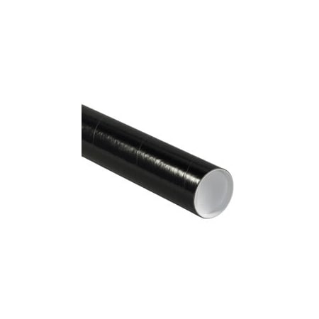 Bubblefast 3 x 36'' Black Tubes with Caps, 24PK BFP3036BL