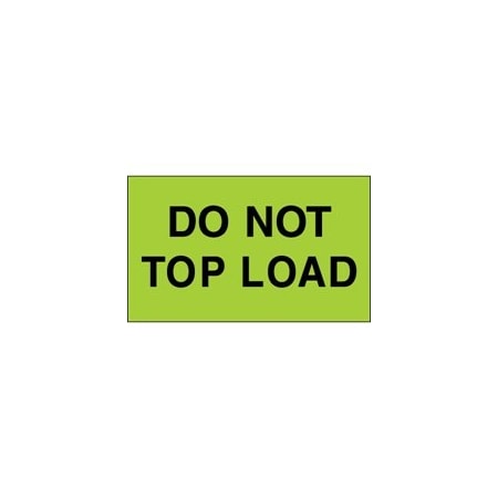 Bubblefast 3 x 5'' - ''Do Not Top Load'' Fluorescent Green Labels BFDL2345
