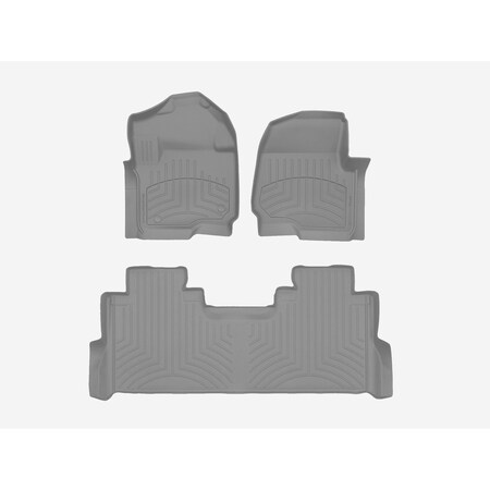 Weathertech Grey, Front and Rear FloorLiner HP 461012-1-3IM