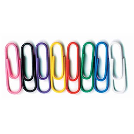 Baumgartens Vinyl Coated Paper Clips Jumbo Size 40Pk BAUMES4000