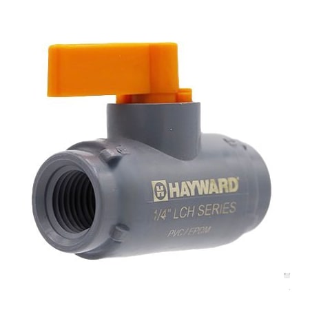 Hayward Flow Control 1/4in LCH Series Quarter Turn Compact Ball Valve with EPDM Seals and FNPT End Connections LCH1025ATTE0000