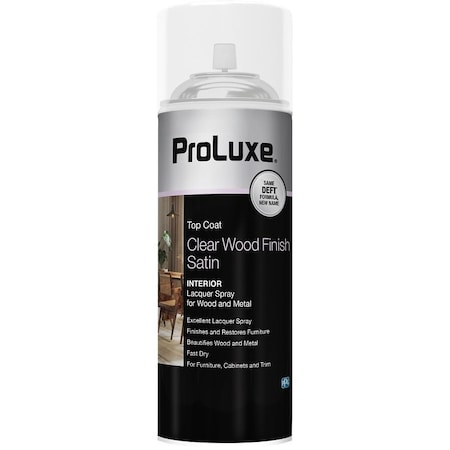 Proluxe Lacquer, Satin, Aerosol, Clear, 12.25 oz, Can PLX017S/54