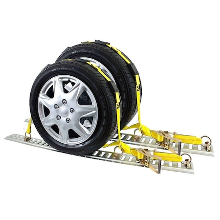 Mytee Products Over the Tire Wheel Strap w/ E-Track Fittings 2in x 10ft, 2PK RS-ETK-210x2