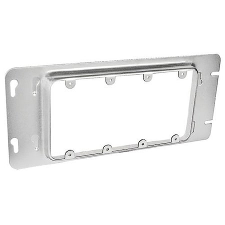 Southwire Device Ring, 3/4 in L, Rectangular, 4-Gang, Steel, Silver, Galvanized GBDC-344-UPC