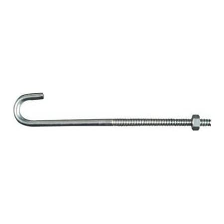 National Hardware 14x6 Zinc J Bolt, 10PK N232-900