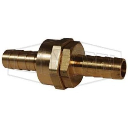Dixon Machined Short Shank Coupling, 3/4 x 1/2 in Nominal, NPSM x Hose End Style, 3-11/32 in L, Domestic BS406