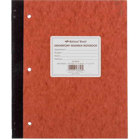 Rediform Laboratory Research Notebook, Brown RED43649