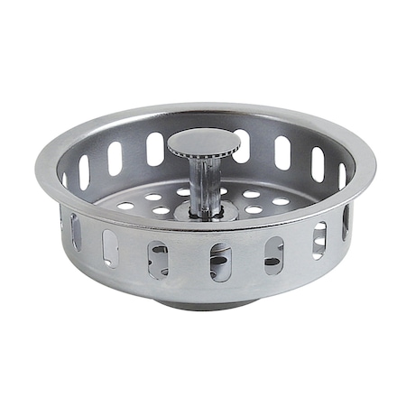 Kingston Brass Kitchen Sink Basket Strainer, Polished Chrome KBP2001